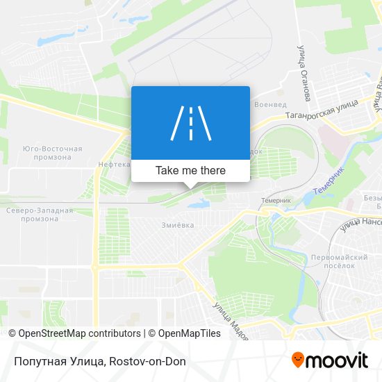 Попутная Улица map