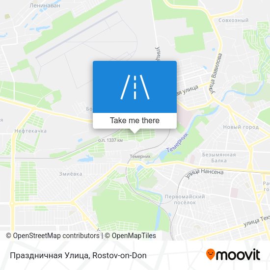 Праздничная Улица map