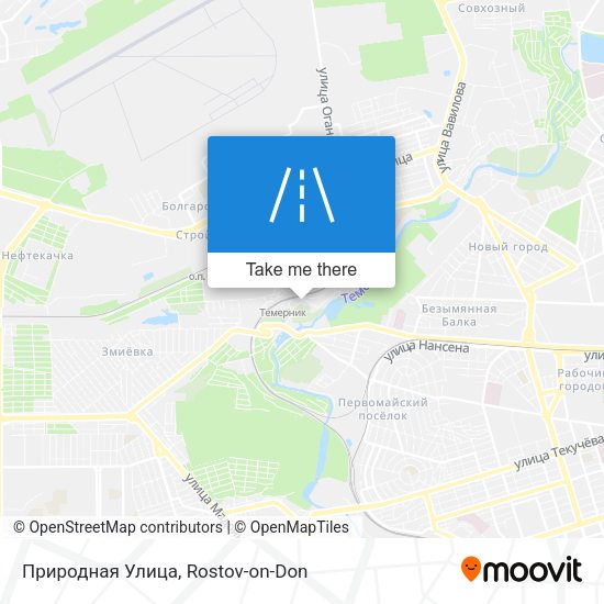 Природная Улица map