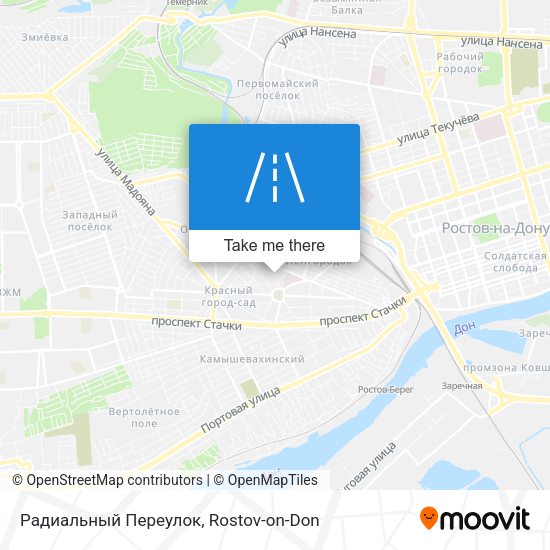 Радиальный Переулок map