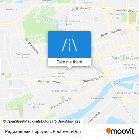 Радиальный Переулок map