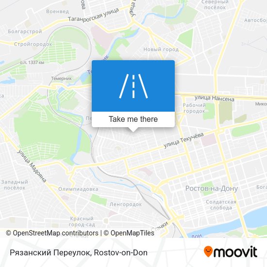 Рязанский Переулок map