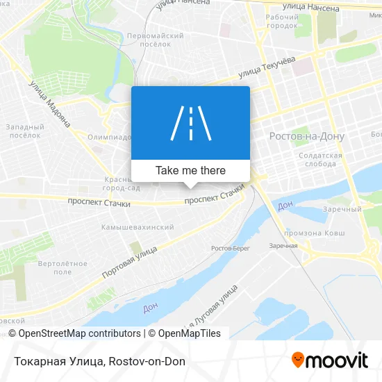 Токарная Улица map