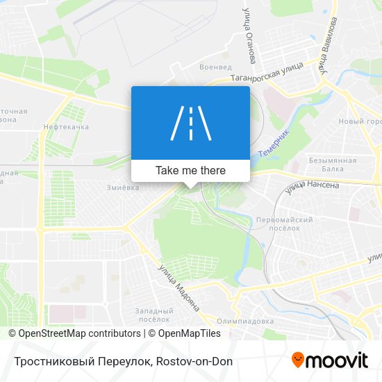 Тростниковый Переулок map