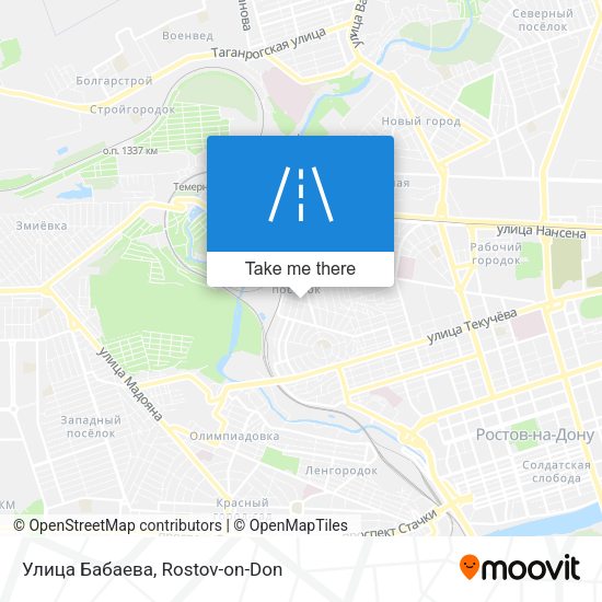 Улица Бабаева map