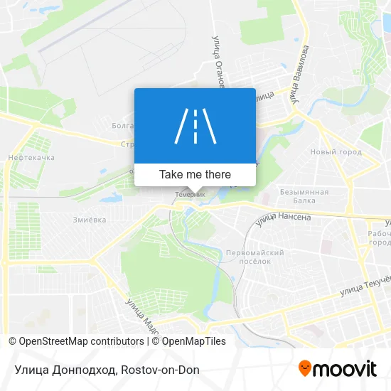 Улица Донподход map