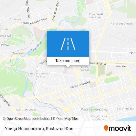 Улица Ивановского map