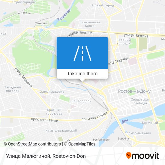Улица Малюгиной map