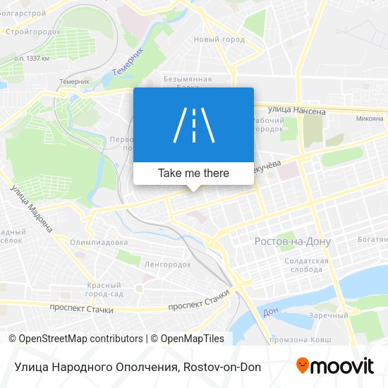 Улица Народного Ополчения map