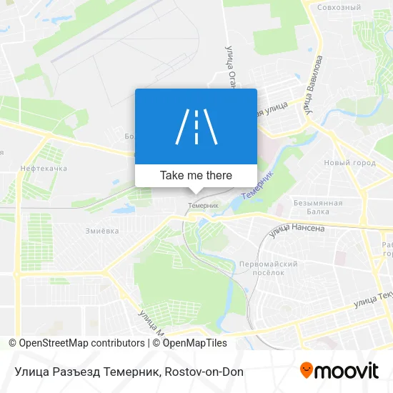 Улица Разъезд Темерник map