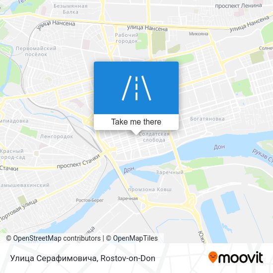 Улица Серафимовича map