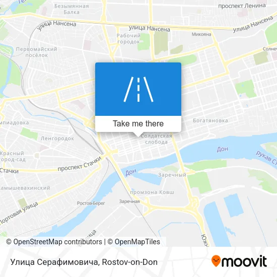 Улица Серафимовича map