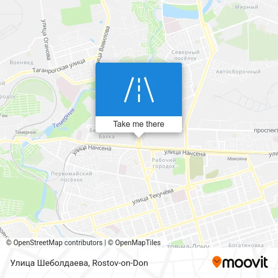 Улица Шеболдаева map