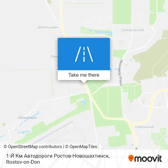 1-Й Км Автодороги Ростов-Новошахтинск map