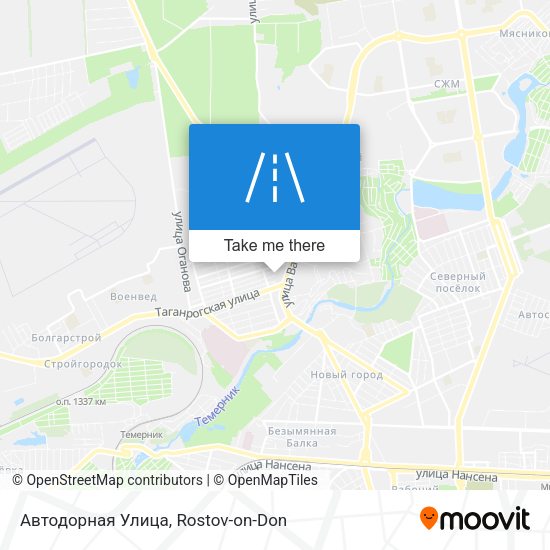 Автодорная Улица map
