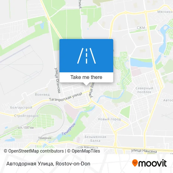 Автодорная Улица map