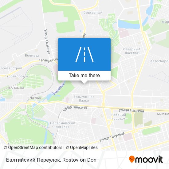 Балтийский Переулок map