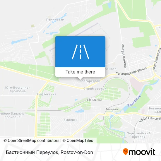 Бастионный Переулок map