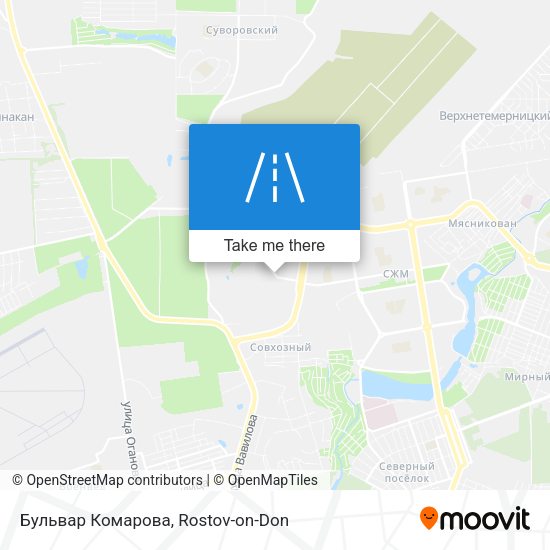 Бульвар Комарова map