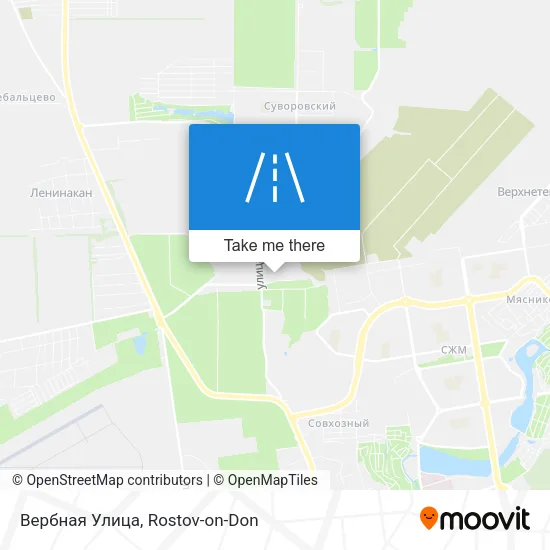 Вербная Улица map