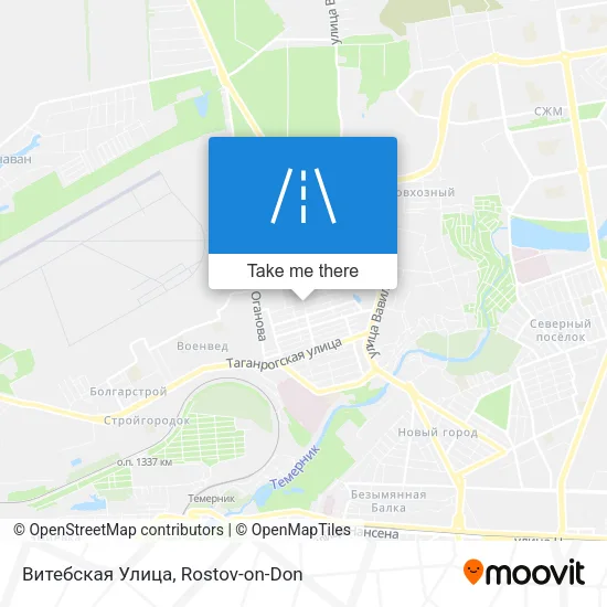 Витебская Улица map