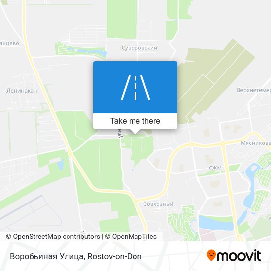 Воробьиная Улица map