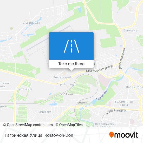 Гагринская Улица map