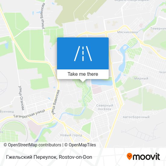 Гжельский Переулок map