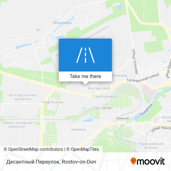 Десантный Переулок map