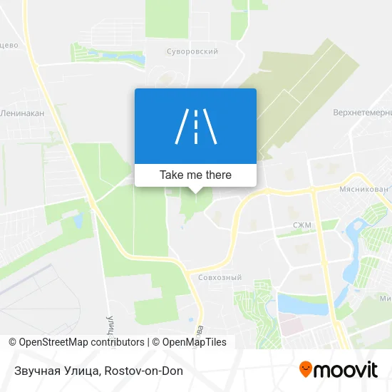 Звучная Улица map