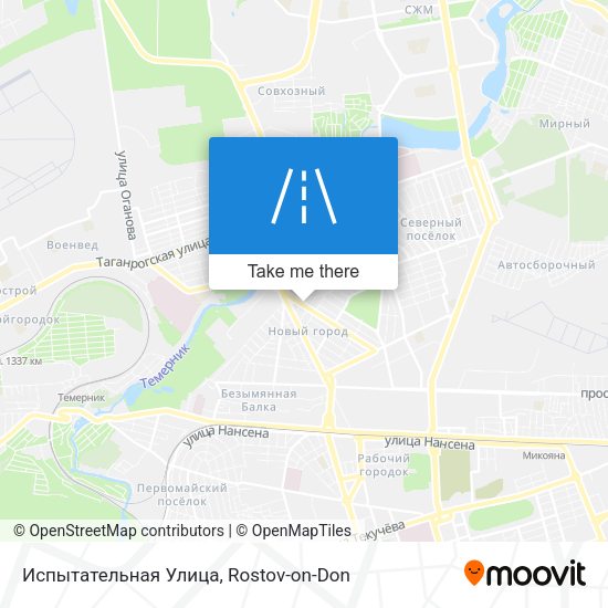 Испытательная Улица map