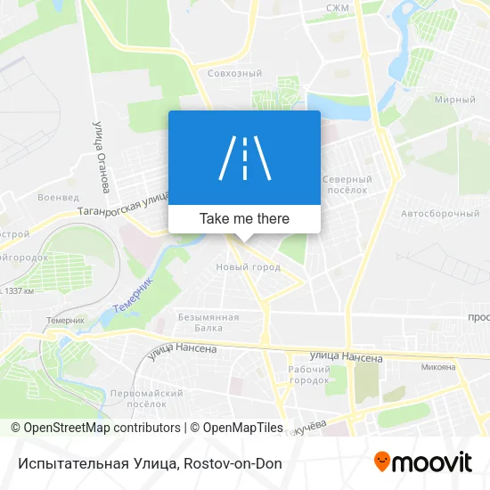 Испытательная Улица map