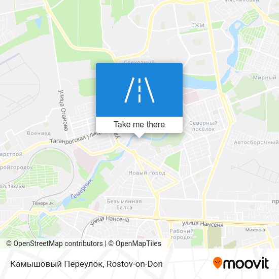 Камышовый Переулок map