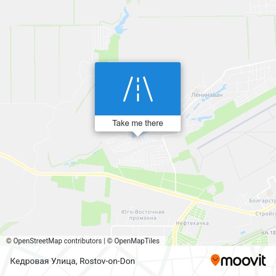 Кедровая Улица map