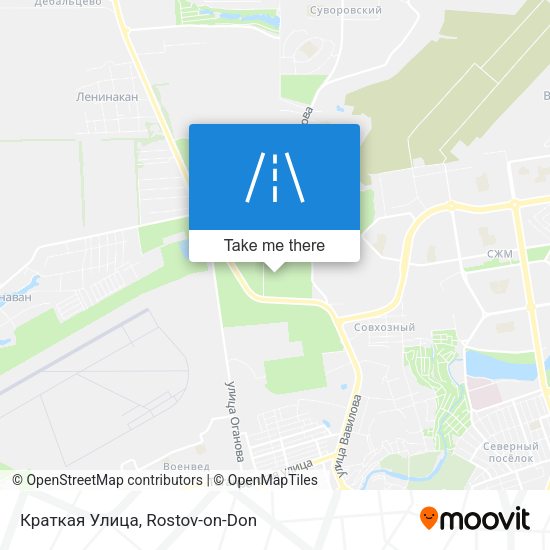 Краткая Улица map