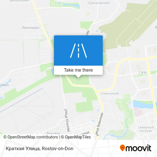 Краткая Улица map