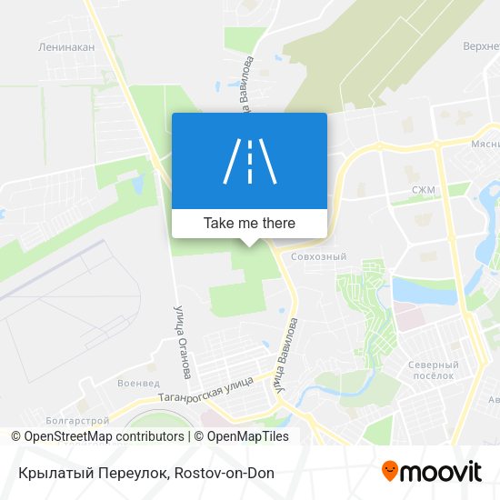 Крылатый Переулок map