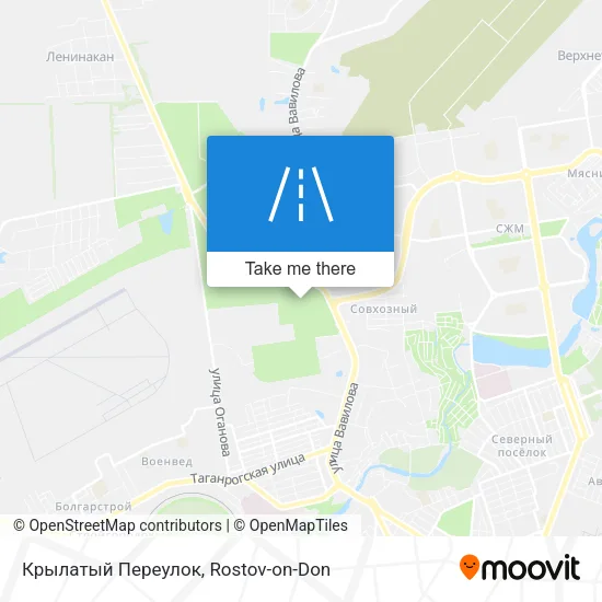 Крылатый Переулок map