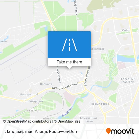 Ландшафтная Улица map