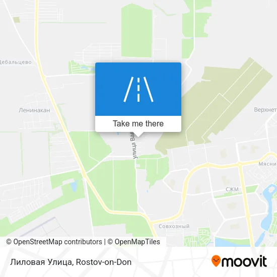 Лиловая Улица map