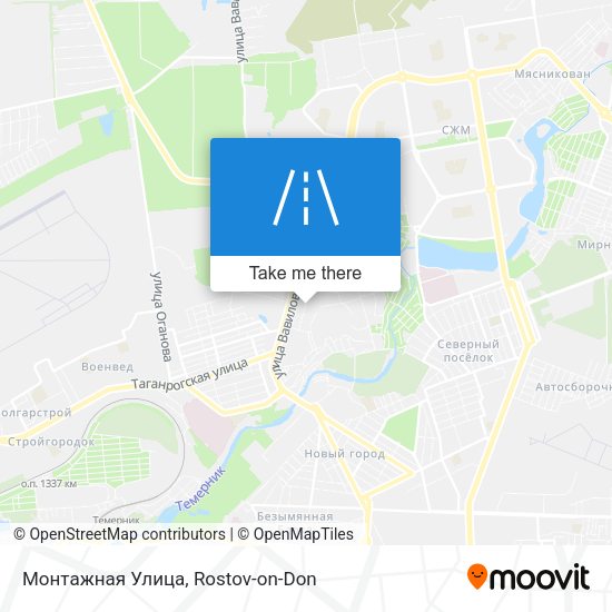 Монтажная Улица map