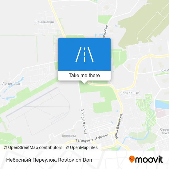 Небесный Переулок map
