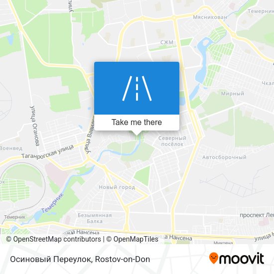 Осиновый Переулок map