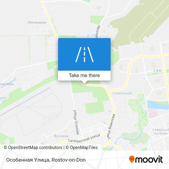 Особенная Улица map