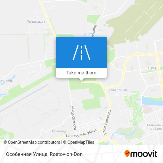 Особенная Улица map