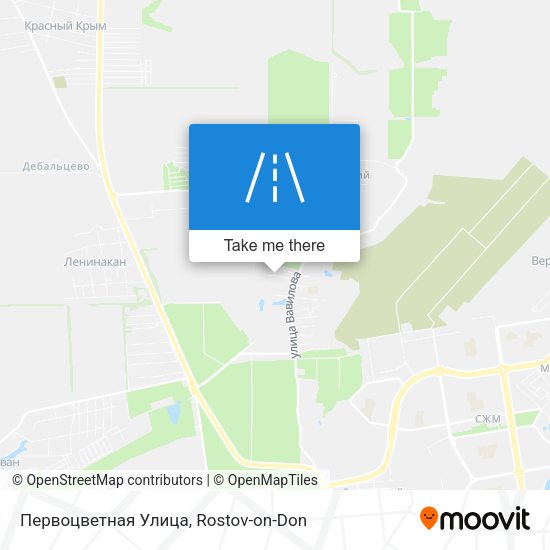 Первоцветная Улица map