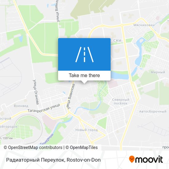 Радиаторный Переулок map