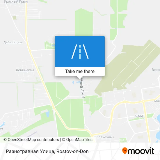 Разнотравная Улица map