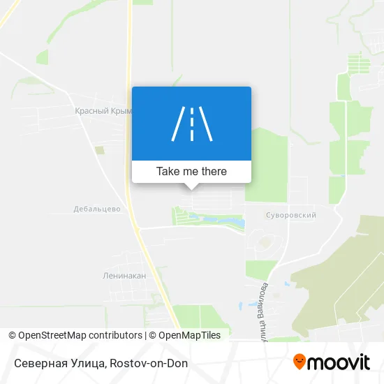 Северная Улица map