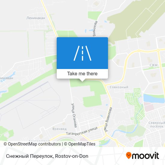 Снежный Переулок map